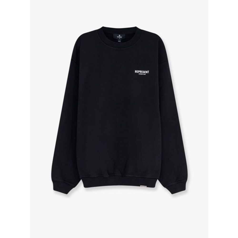 Represent Men Cotton Sweatshirt With Printed Logo On The Front